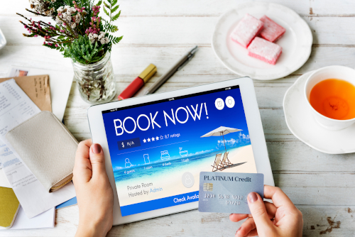 Booking Ticket Online Reservation Travel Flight Concept